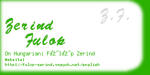 zerind fulop business card